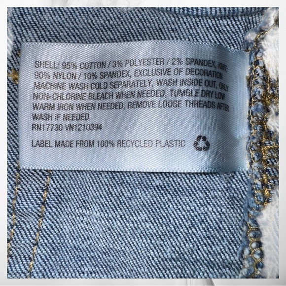 Isabel Womens Maternity Blue Distressed Jeggings  Tapered Leg Size 4 - Picture 6 of 8